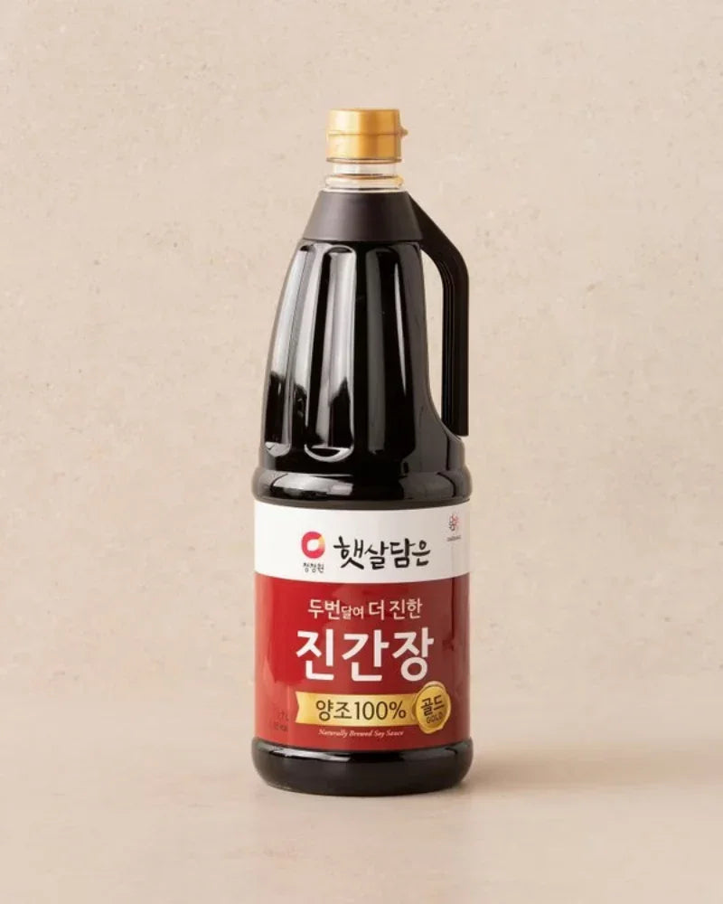 Chungjungone Sunshine Brewed Jin Ganjang 100% Gold 1.7L - DotAsia