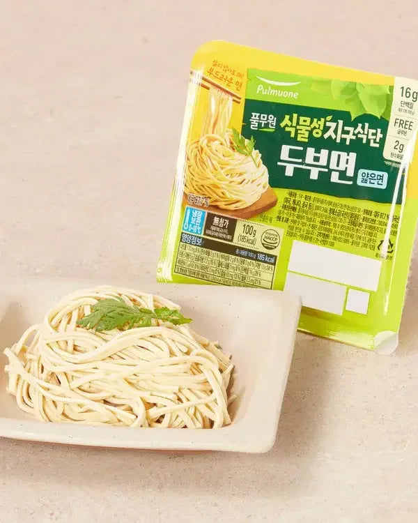 Pulmuone Thin Tofu Noodles 100g - Refrigerated 1 - DotAsia