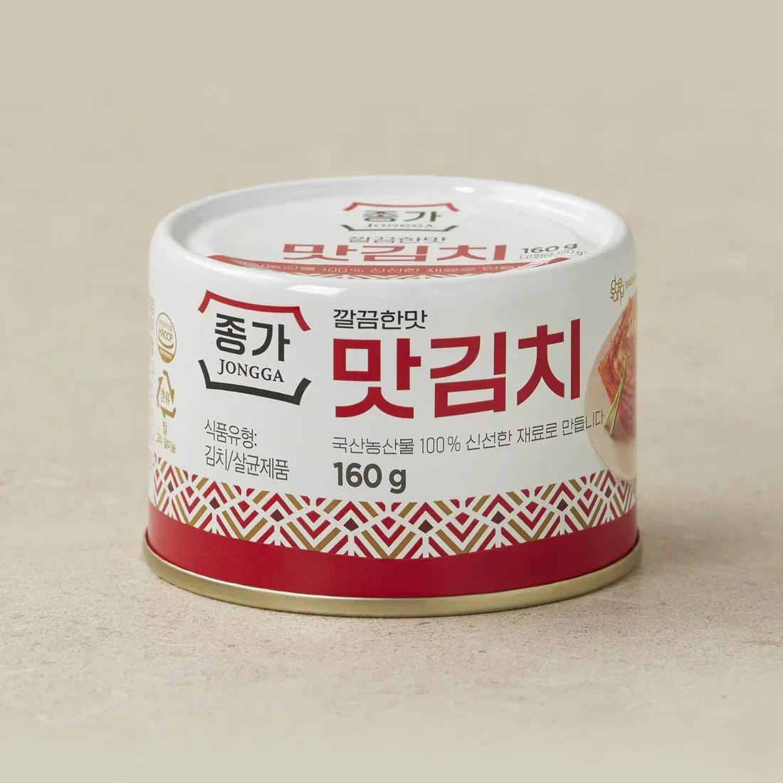 종가집 맛김치 캔 160g - DotAsia