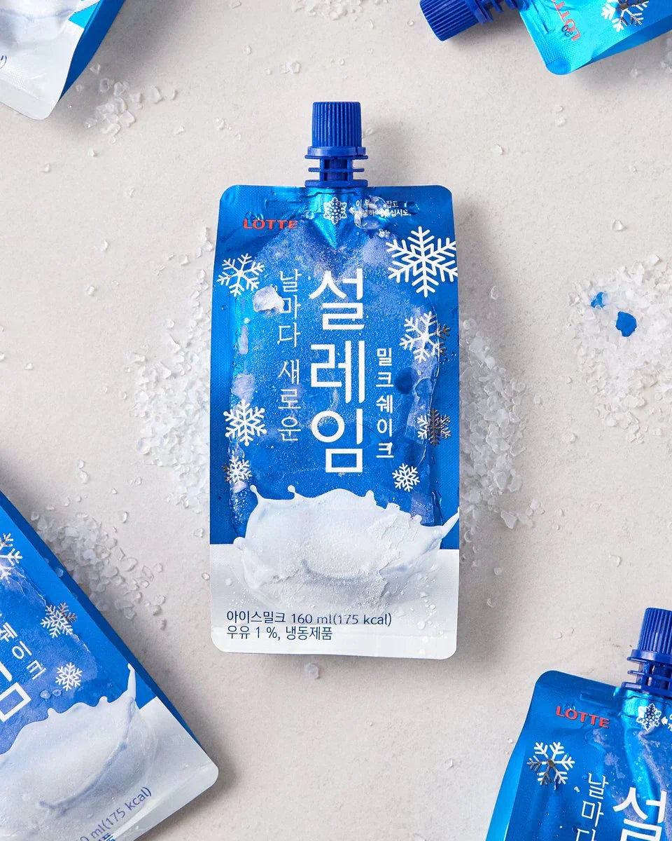 Lotte Seolreim Milkshake 160ml - Frozen 1 - DotAsia