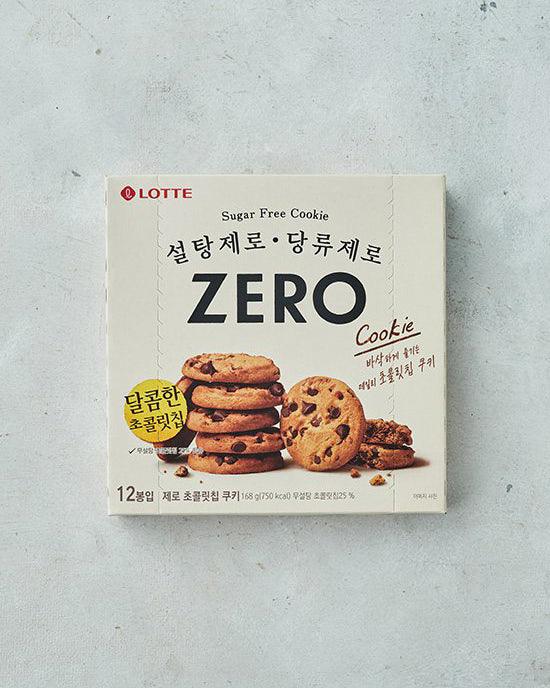 Lotte Zero Chocolate Chip Cookies 168g 1 - DotAsia