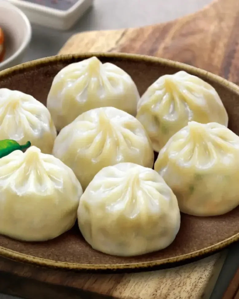 Bibigo Vegan Green Chili Steamed Dumplings 168g Tray - Frozen 1 - DotAsia