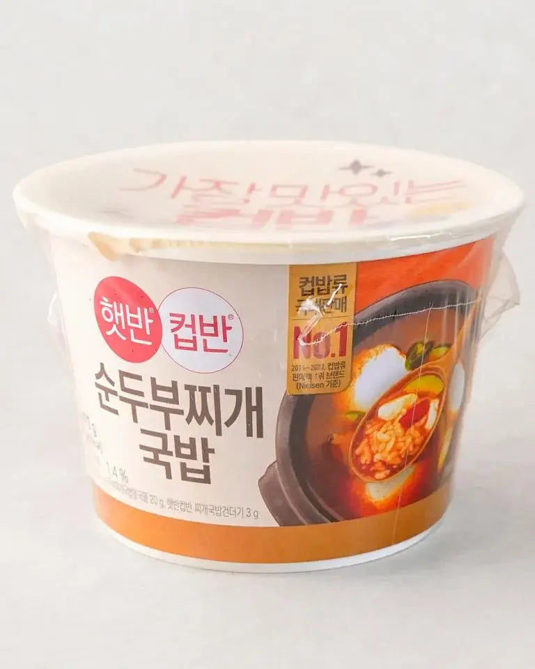Hetbahn Cup Rice Soft Tofu Stew Rice Bowl 173g - DotAsia