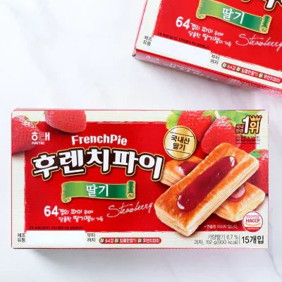 해태 후렌치파이 딸기 192g (15개입) - DotAsia