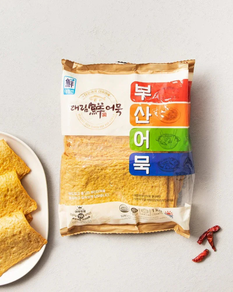 Sajo Daelimseon Square Busan Fish Cake Pungnyeonmadang 1kg - Frozen - DotAsia