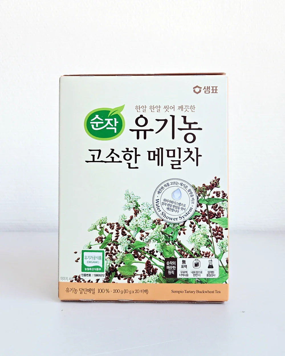 Saempyo Organic Savory Buckwheat Tea 200g (20 Tea Bags) - DotAsia