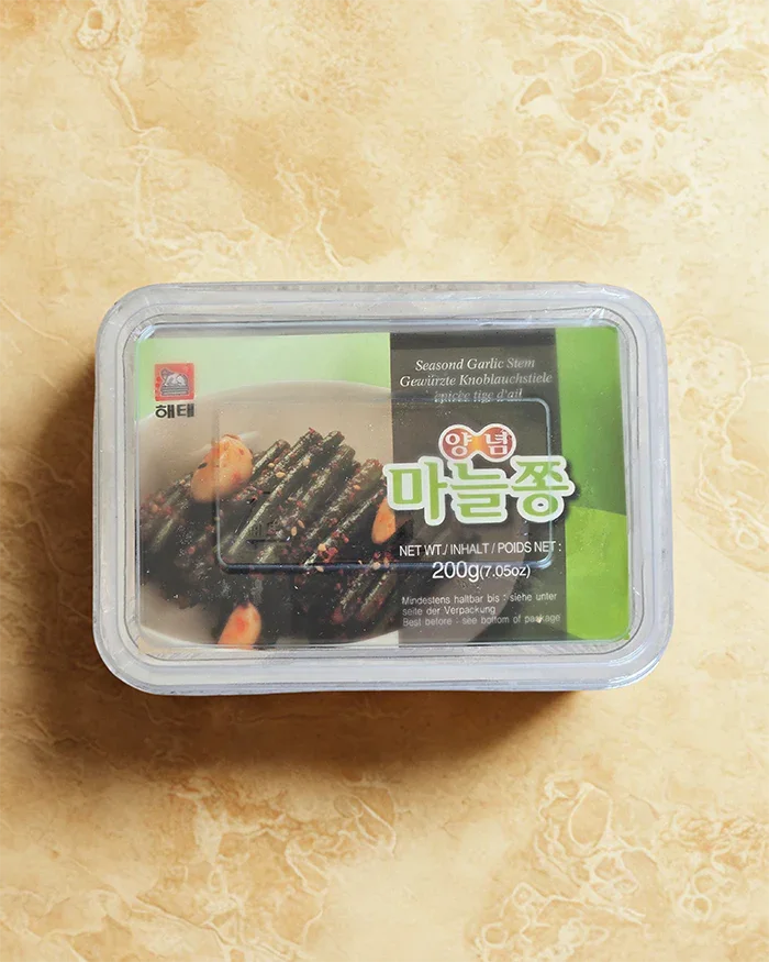 Haitai Seasoned Garlic Scapes 200g - Frozen - DotAsia