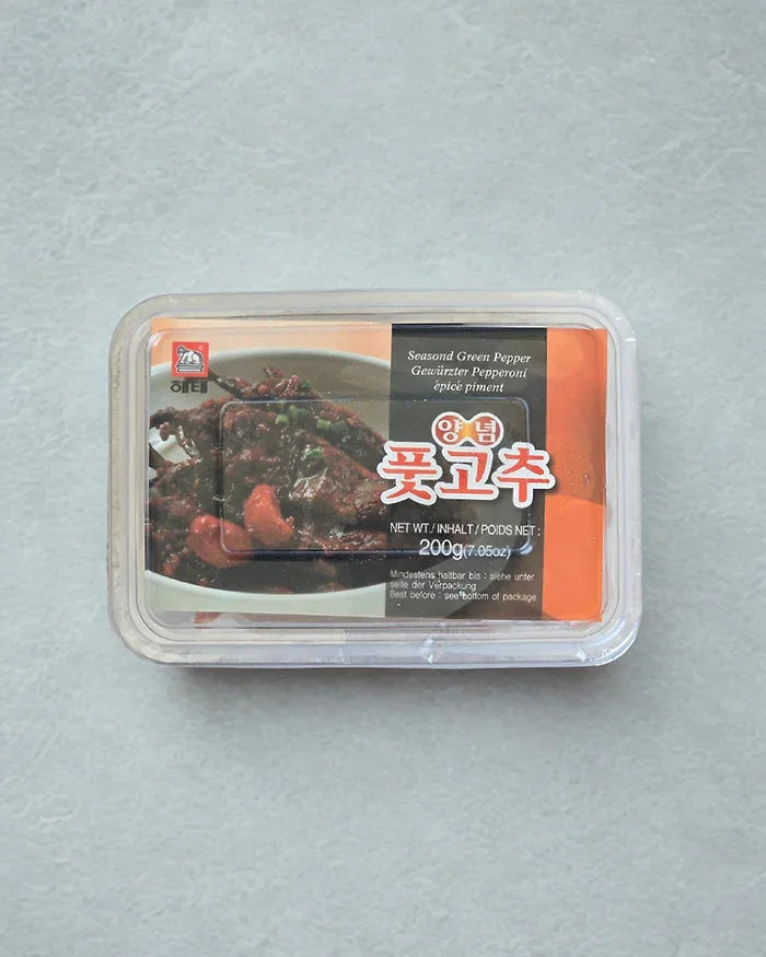 Haitai Seasoned Green Chili Peppers 200g - Frozen - DotAsia