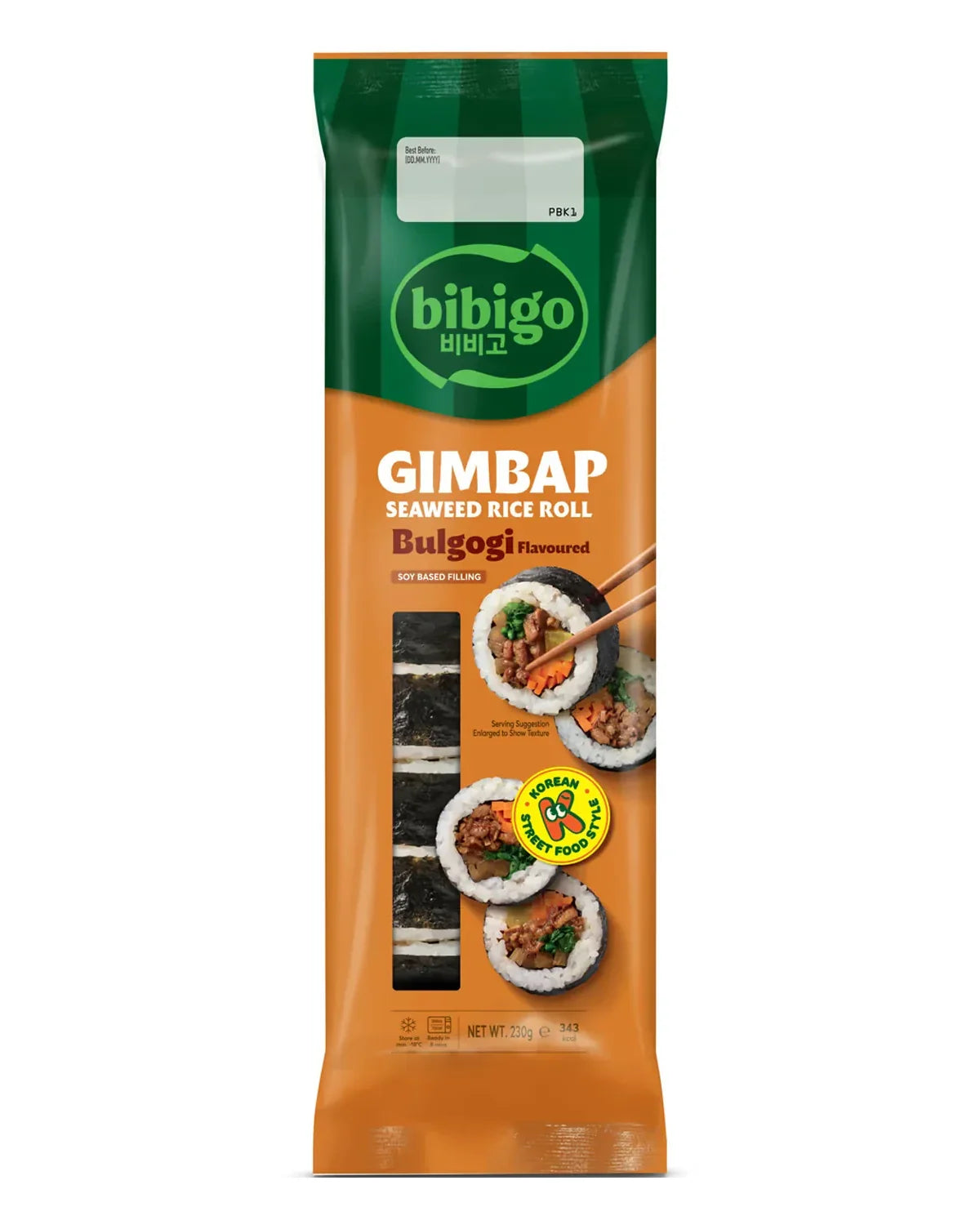 비비고 불고기 김밥 230g - 냉동 - DotAsia