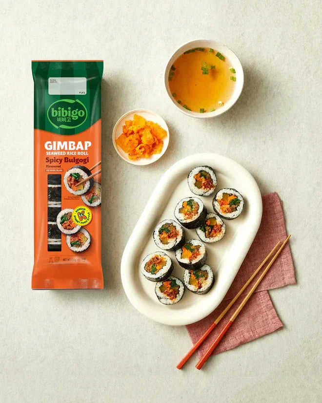 Bibigo Spicy Pork Gimbap 230g - Frozen 1 - DotAsia