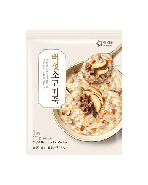 Our Home Mushroom Beef Porridge 270g 1 - DotAsia