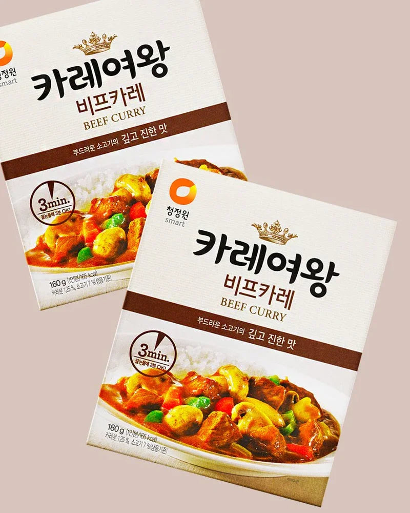 Chung Jung One 3-Minute Curry Queen Beef Curry 160g 1 - DotAsia