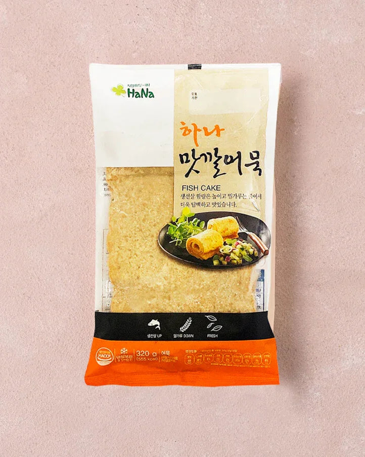 Hana Flavorful Fish Cake Square 320g - Frozen - DotAsia
