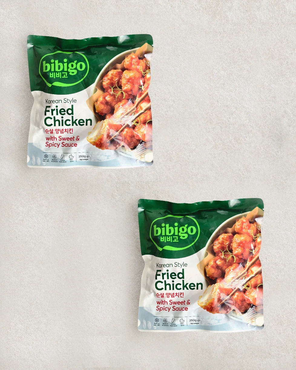 Bibigo Boneless Seasoned Chicken 350g 2-Pack Bundle - Frozen - DotAsia