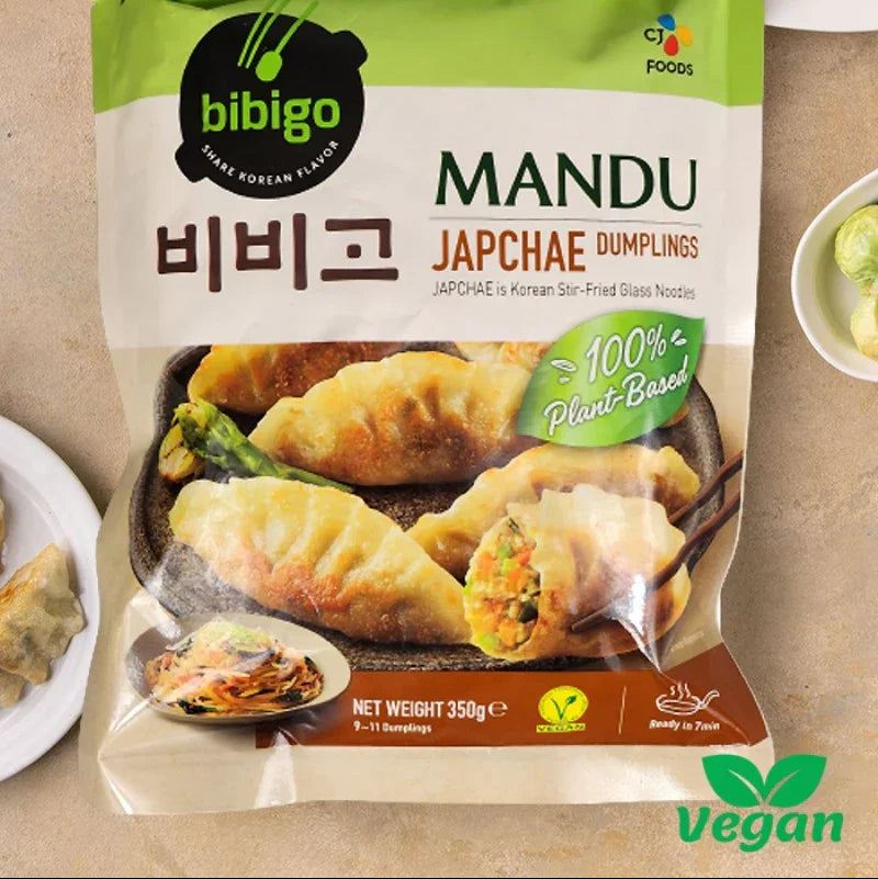 비비고 비건 잡채 교자만두 350g - 냉동 - DotAsia
