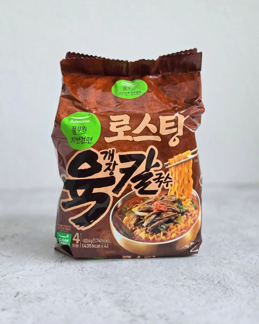Pulmuone Natural Dried Noodles Yukgaejang Kalguksu Multi Pack - DotAsia