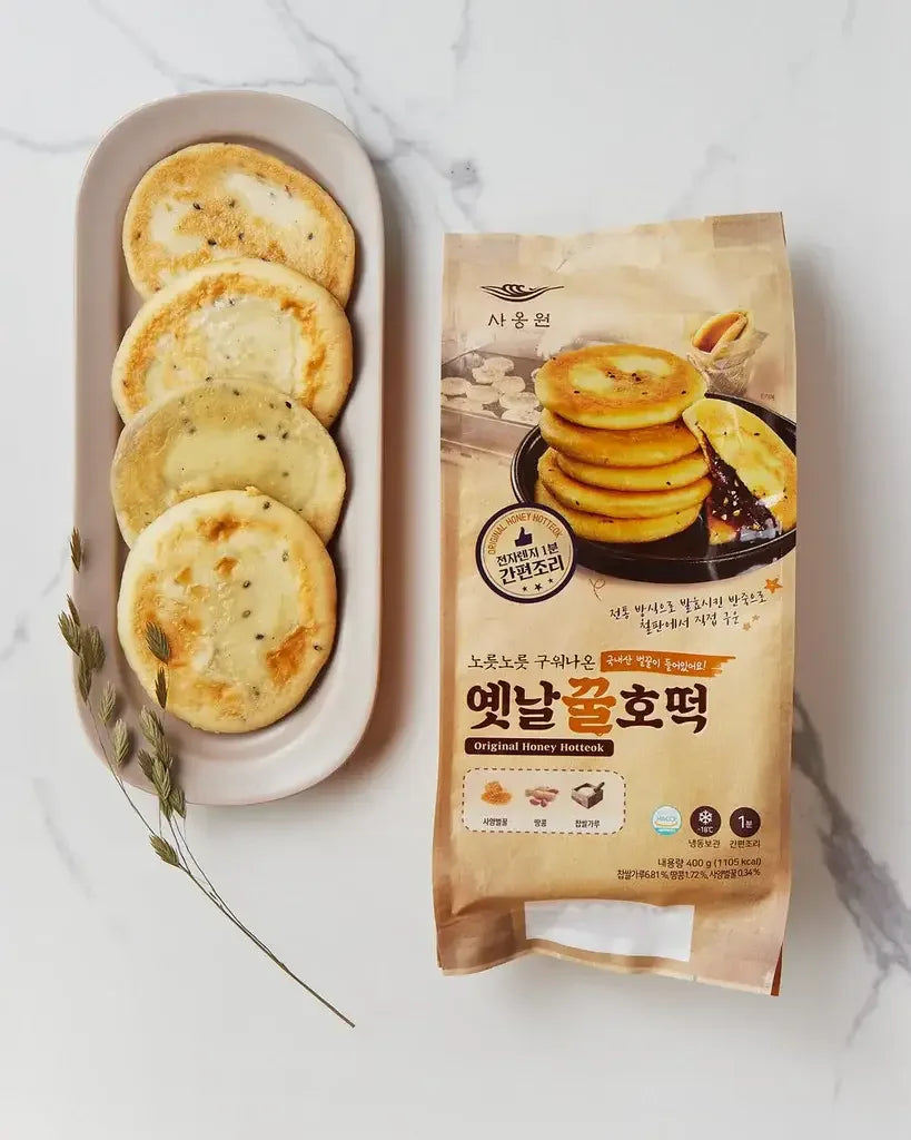 Saongwon Traditional Honey Hotteok 400g (5 pieces) - Frozen - DotAsia