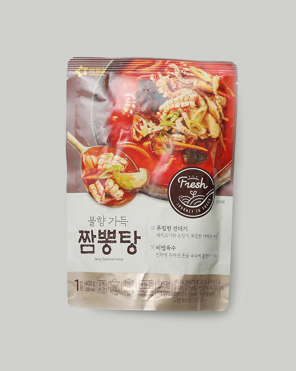 Ourhome Rich Fire-Flavored Jjamppong Soup 400g - DotAsia