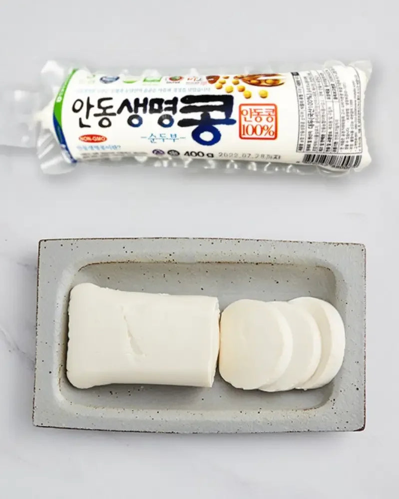 농협 안동 한국산 콩 순두부 - 냉장 400g - DotAsia