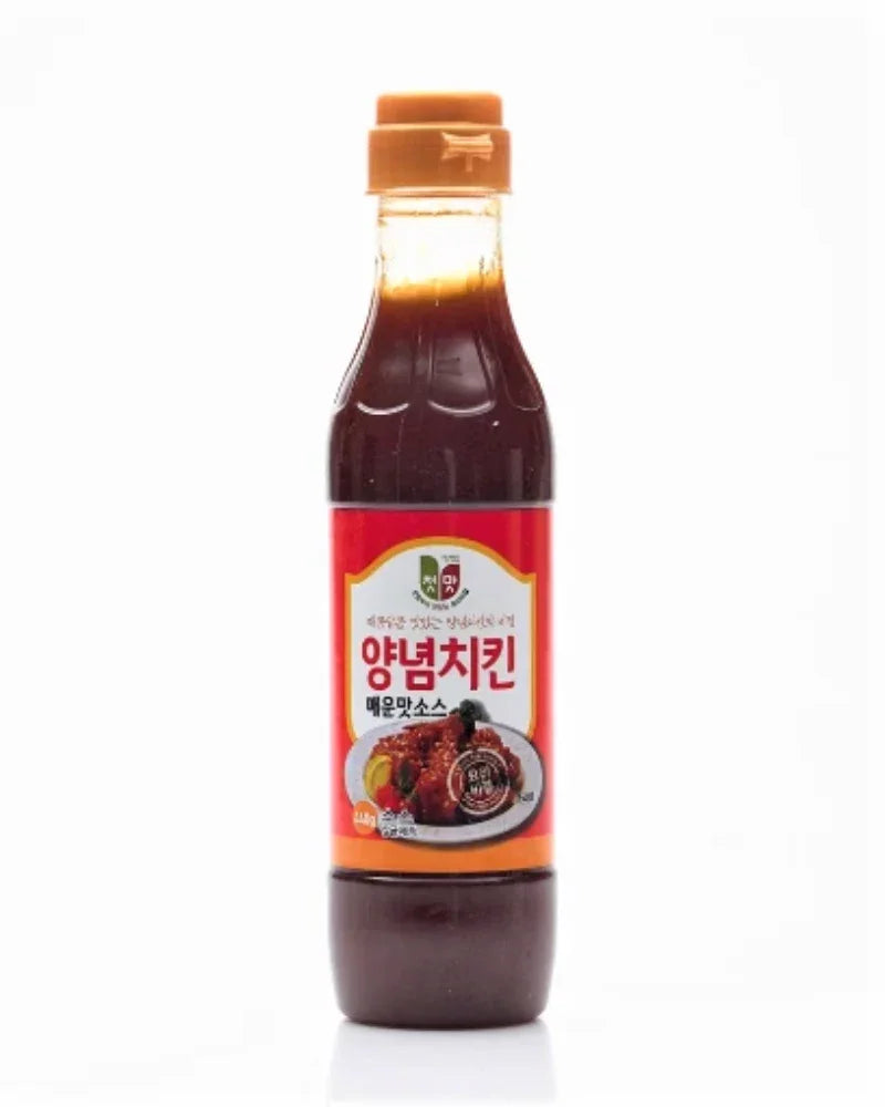 Cheongwoo Seasoned Chicken Spicy Sauce 440g - DotAsia