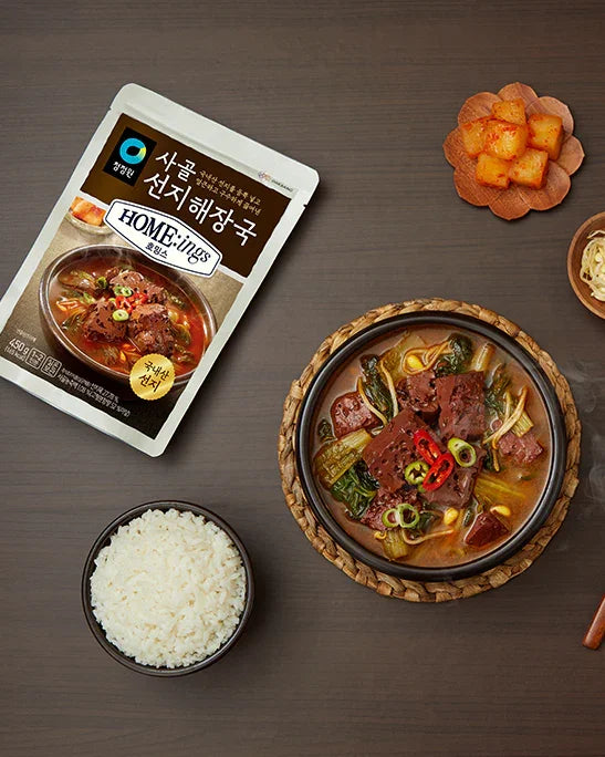 Chungjeongwon Beef Bone Blood Sausage Hangover Soup 450g - DotAsia