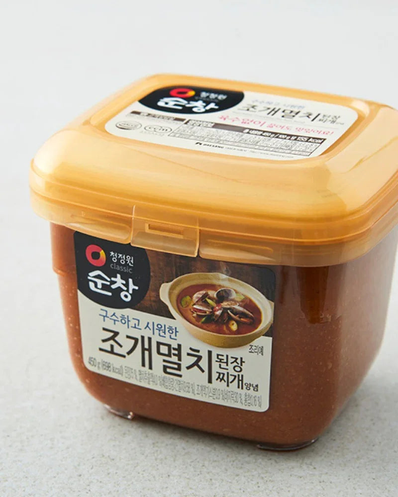 Chungjungone Sunchang Clam Anchovy Doenjang Jjigae Seasoning 450g - DotAsia