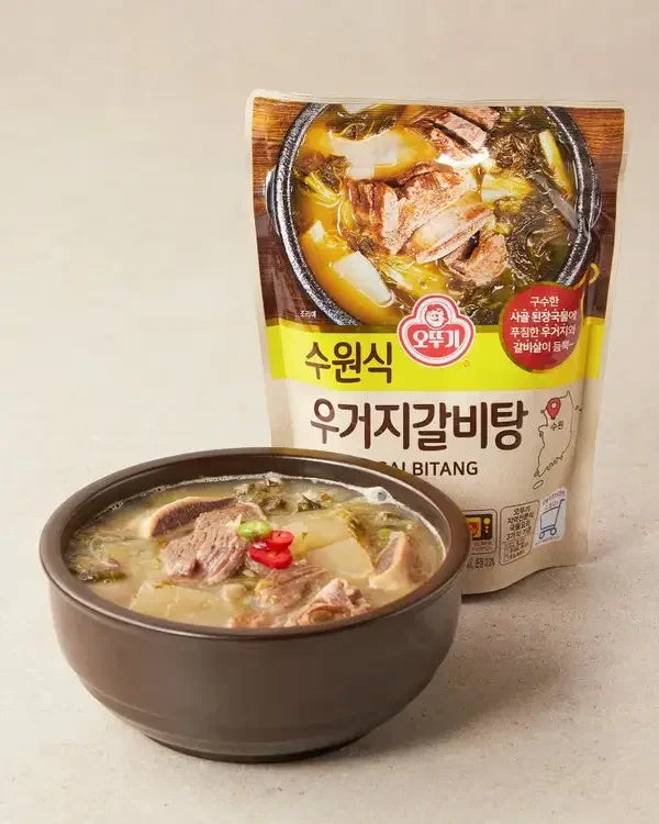 Ottogi Suwon-style Dried Radish Leaves Galbi-tang 500g - DotAsia