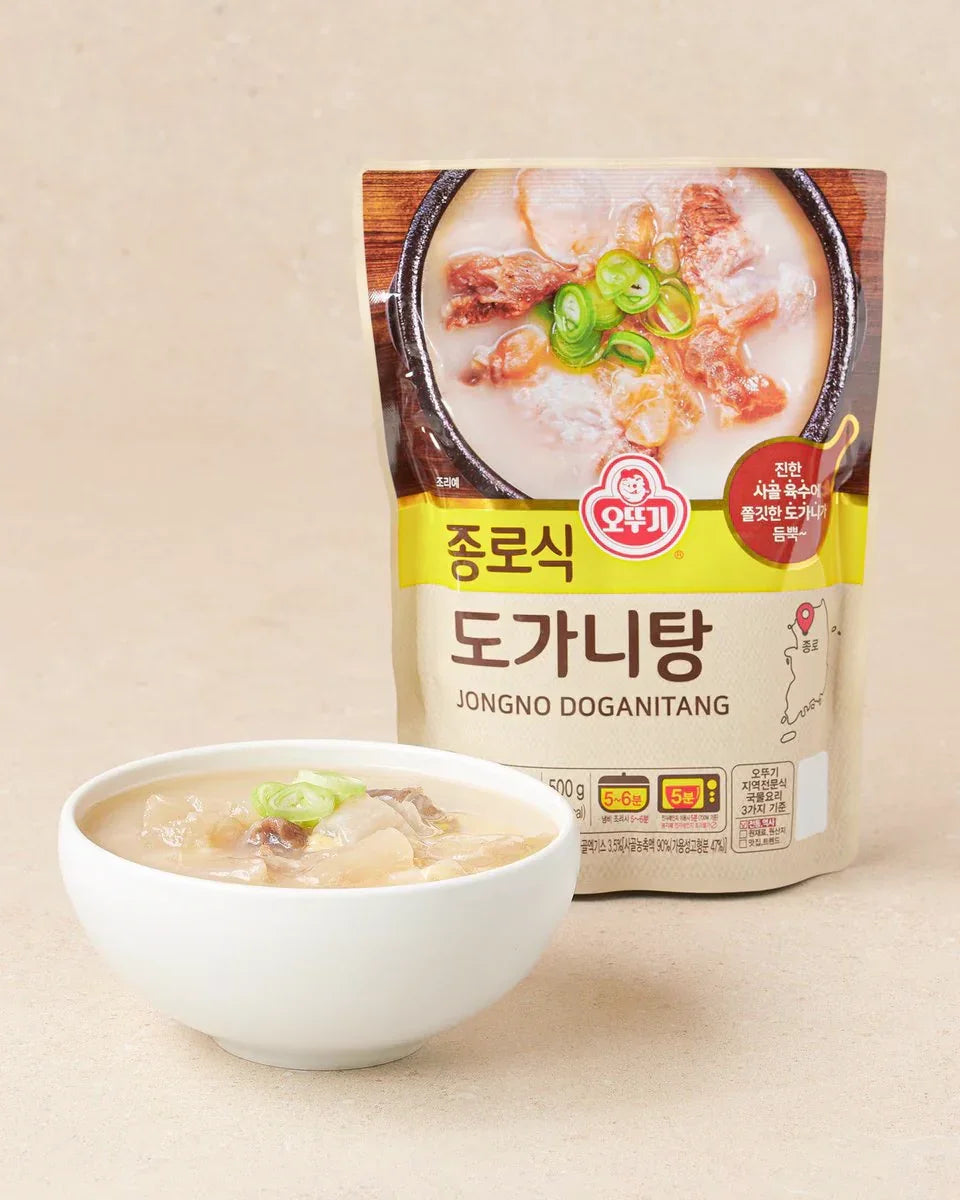 Ottogi Jongro-style Dogani-tang (Ox Knee Cartilage Soup) 500g - DotAsia