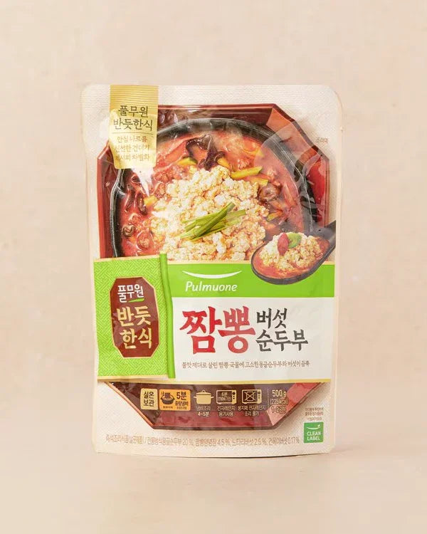 Pulmuone Jjamppong Mushroom Soft Tofu 500g - DotAsia