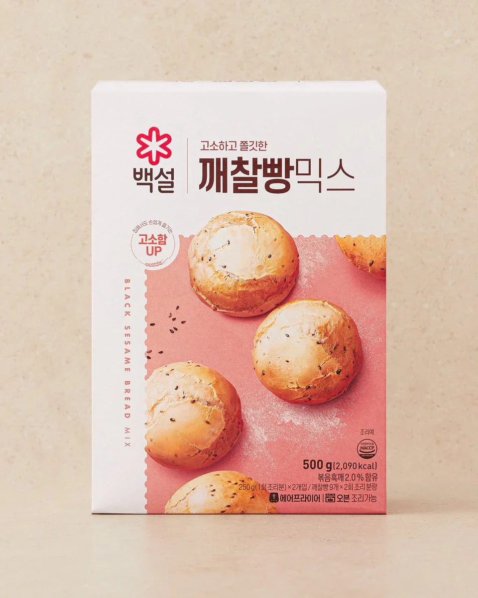 Baeksul Sesame Sticky Bread Mix 500g 1 - DotAsia
