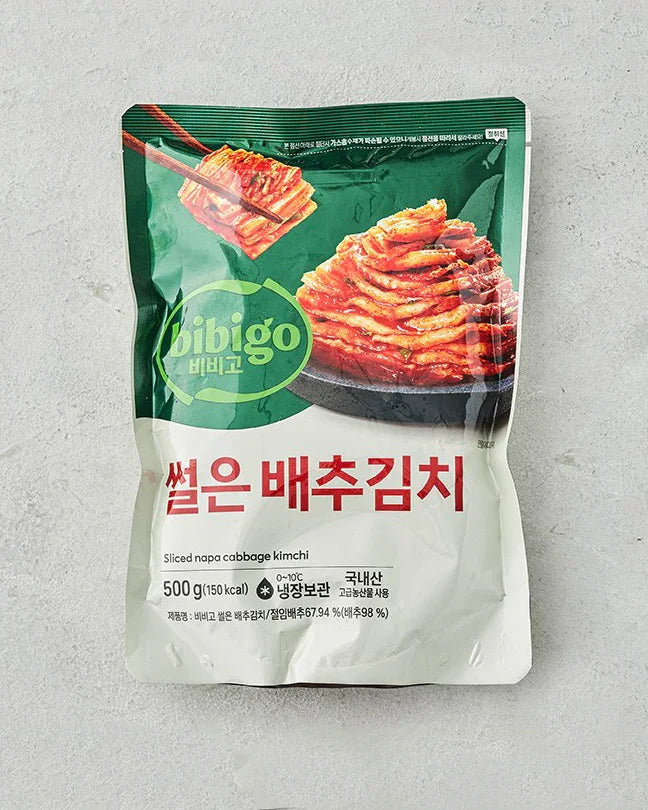 Bibigo Sliced Napa Cabbage Kimchi 500g - Refrigerated - DotAsia
