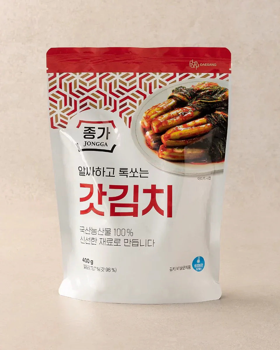 Jonggajip Gat Kimchi 500g - Refrigerated - DotAsia