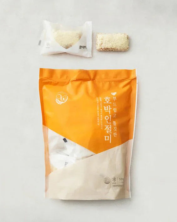 Changok Tteok Pumpkin Injeolmi 500g - Frozen - DotAsia