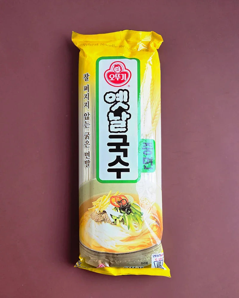 Ottogi Traditional Noodles Medium 500g 1 - DotAsia
