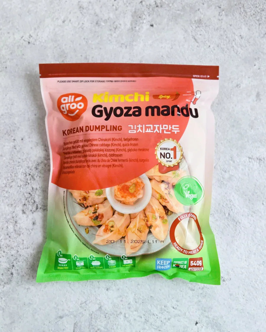 Allgroo Kimchi Gyoza Dumplings 540g - Frozen - DotAsia