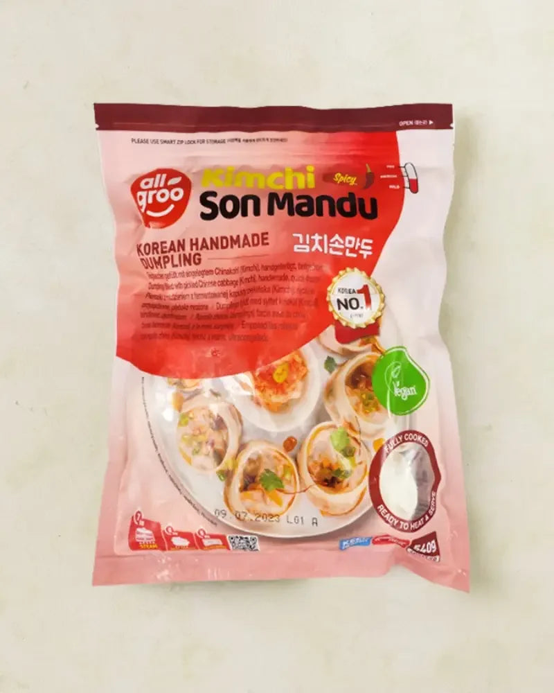 Allgroo Kimchi Hand Dumplings 540g - Frozen - DotAsia