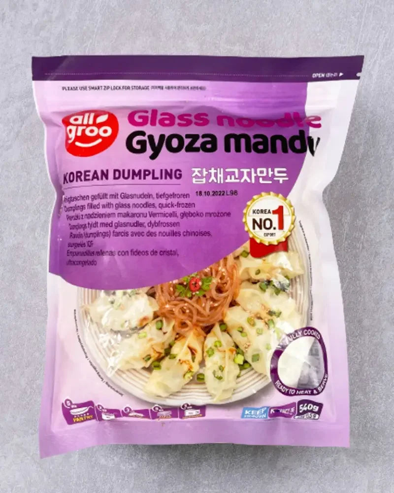 Allgroo Japchae Gyoza Dumplings 540g - Frozen - DotAsia