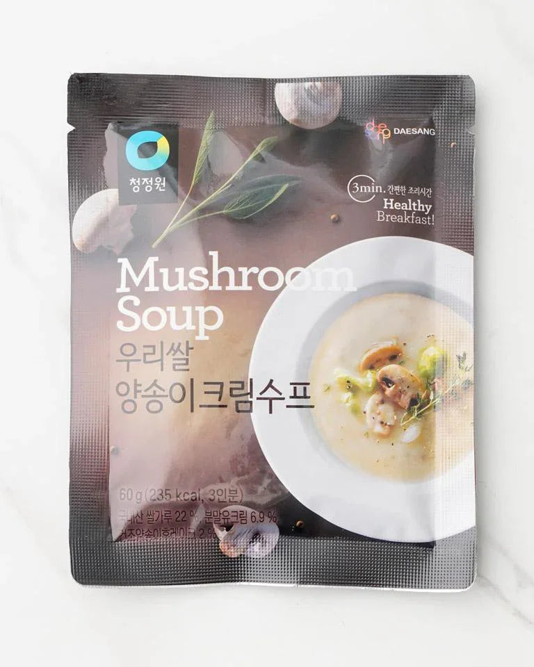 Chung Jung One Korean Rice Mushroom Cream Soup 60g - DotAsia