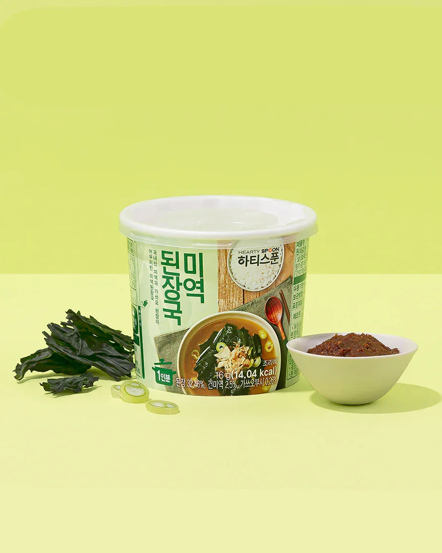Hearty Spoon 미역된장국 컵 16g - DotAsia
