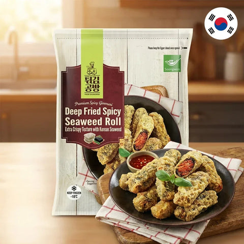 Saongwon Koreanische Seetang-Glasnudel-Röllchen Scharf - Kim Mari Twigim 300g (Tiefgekühlt)