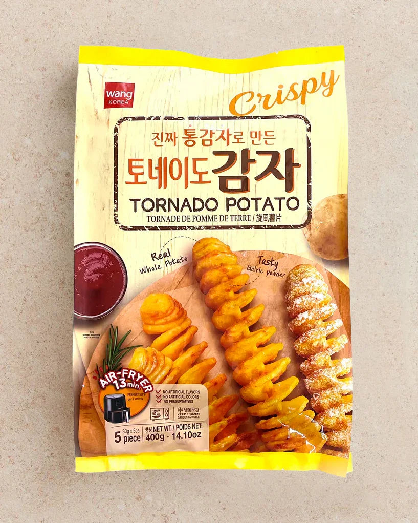 WANG 토네이도 감자 5개입 400g - 냉동 - DotAsia