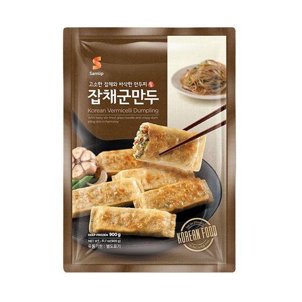 Samrip 韓国風 冷凍焼き餃子 Japchae Gunmandu 900g
