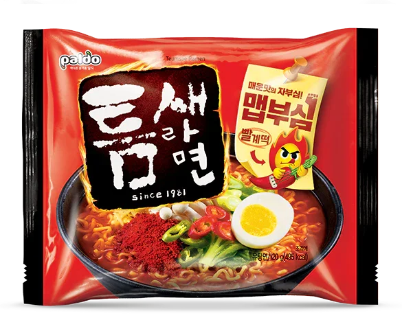 Paldo 韩国辛辣方便面 - Authentic Korean Instant Noodles Teumsae Ramyeon 120g