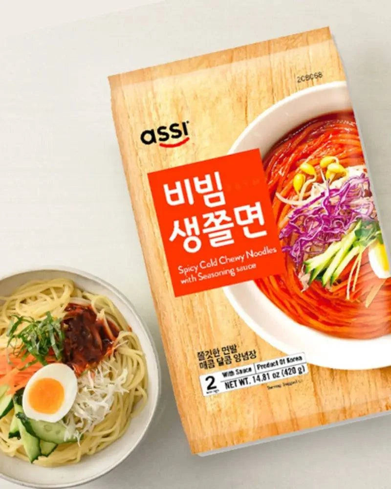 아씨 비빔생쫄면 (소스포함) 420g - DotAsia :: 유럽 최대 아시아 식품 온라인몰 | 한국 K-Food ·일본·중국 식품 전문