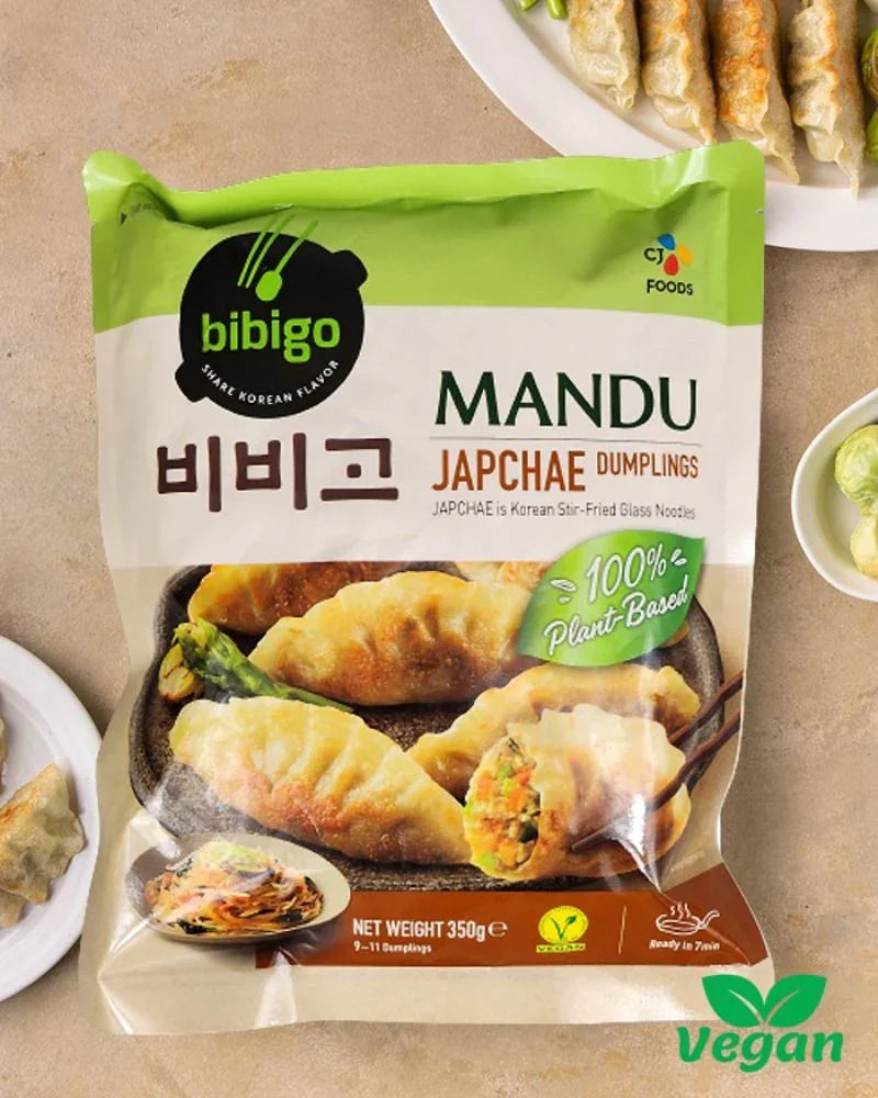 비비고 비건 잡채 교자만두 350g - 냉동 - DotAsia