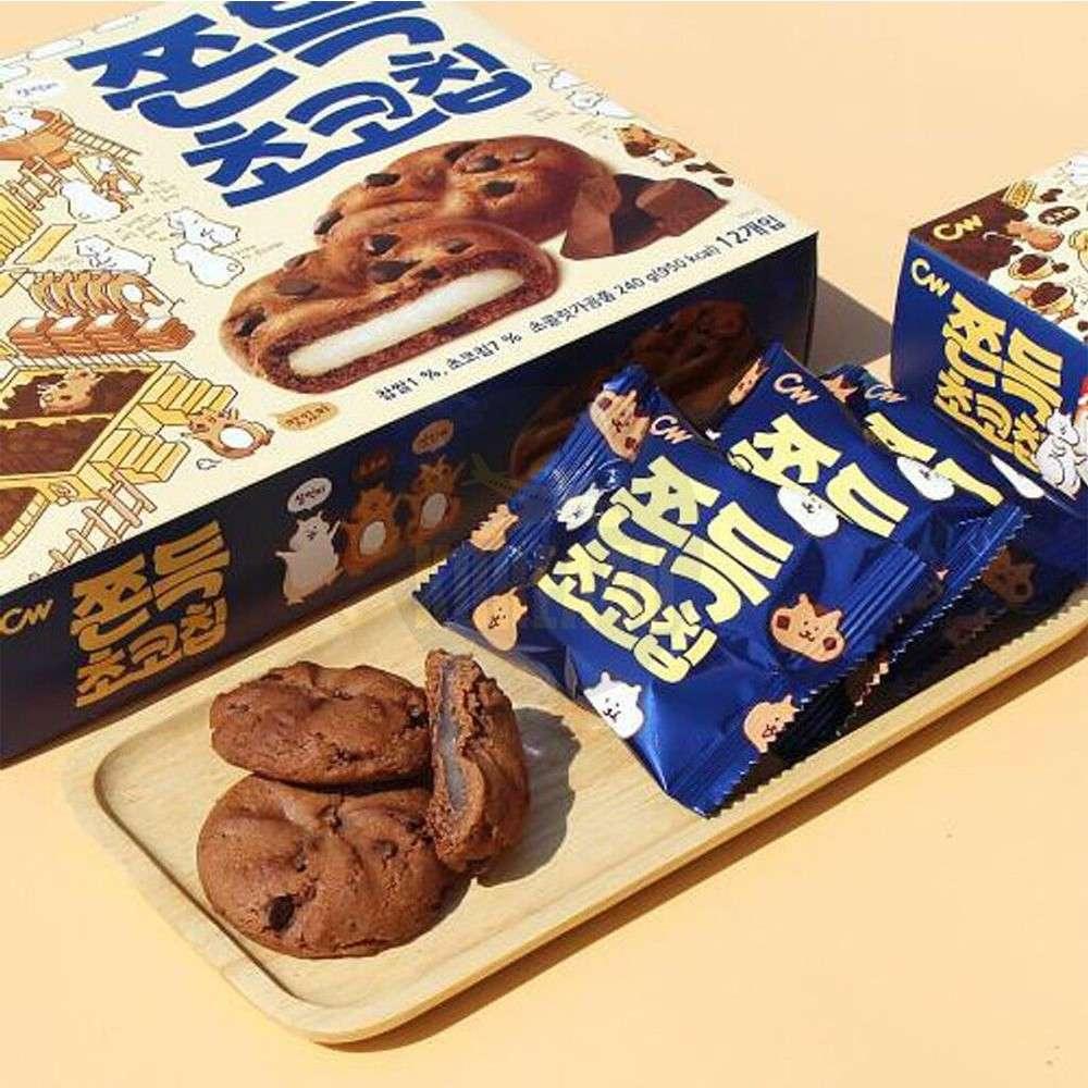 청우 쫀득 초코칩 90g (5개입) - DotAsia
