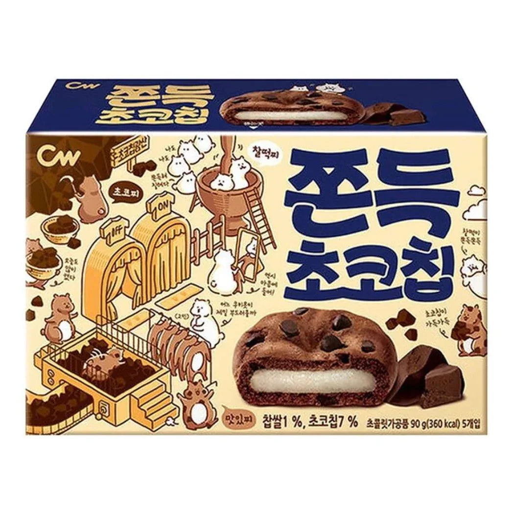 청우 쫀득 초코칩 90g (5개입) - DotAsia