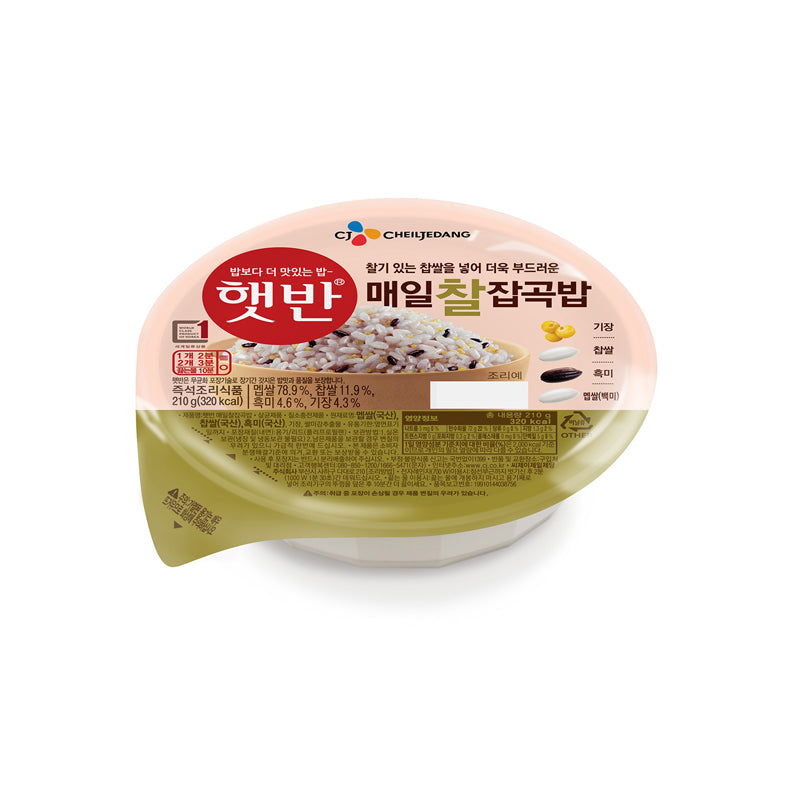 씨제이 햇반 매일찰잡곡밥 210g x 36