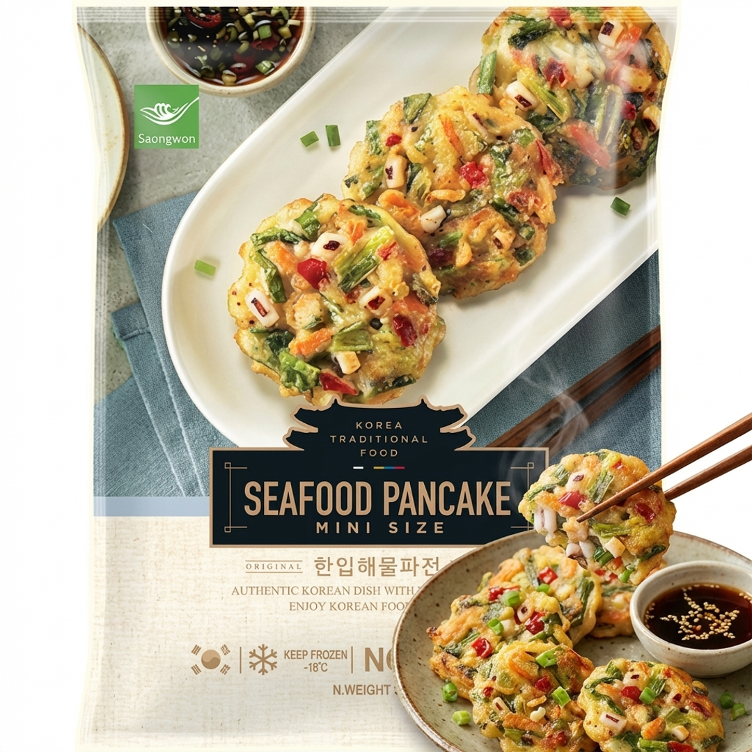 사옹원 한입 해물파전 300g(미니사이즈) - 냉동