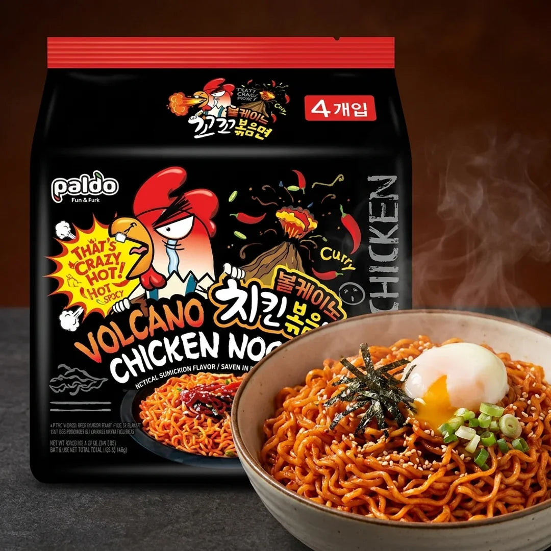 팔도 볼케이노 치킨볶음면 4개입